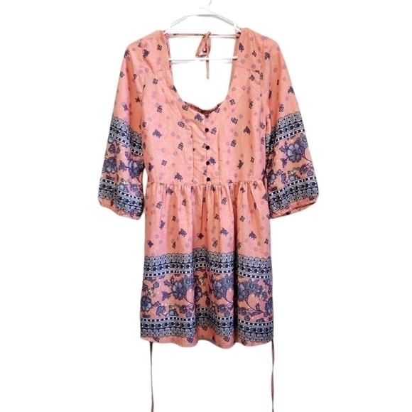 NWT American Rag Cie Dress, Color Orange Navy , Size M - Picture 4 of 17